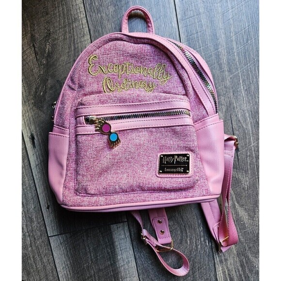 Loungefly RARE Harry Potter Luna Lovegood Pink Mini Backpack main image 8